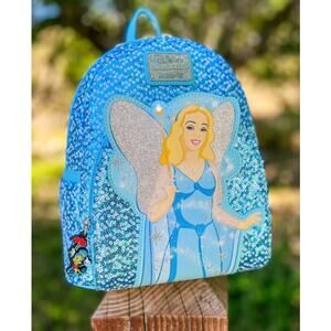 Pinocchio's Blue Fairy Sequin Mini Loungefly Backpack
